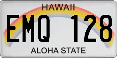 HI license plate EMQ128