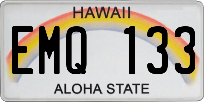 HI license plate EMQ133