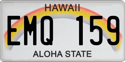 HI license plate EMQ159