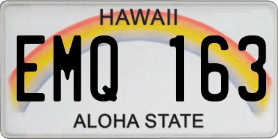 HI license plate EMQ163
