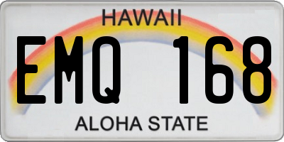 HI license plate EMQ168