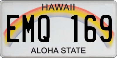HI license plate EMQ169