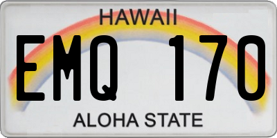HI license plate EMQ170
