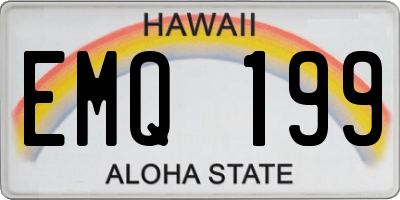HI license plate EMQ199