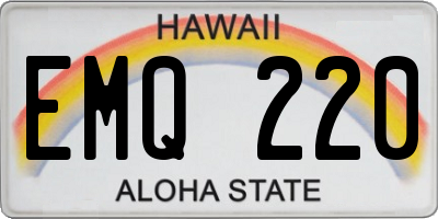 HI license plate EMQ220