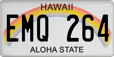 HI license plate EMQ264