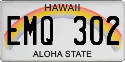HI license plate EMQ302