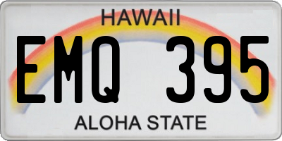 HI license plate EMQ395