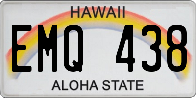 HI license plate EMQ438