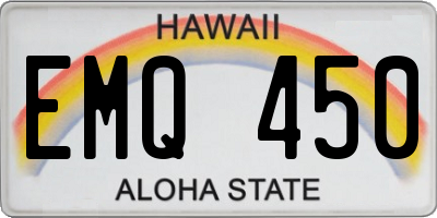 HI license plate EMQ450