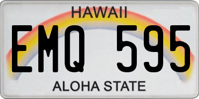 HI license plate EMQ595