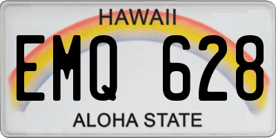 HI license plate EMQ628