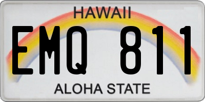 HI license plate EMQ811