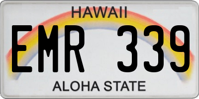 HI license plate EMR339