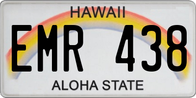 HI license plate EMR438