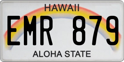 HI license plate EMR879