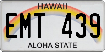 HI license plate EMT439