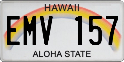HI license plate EMV157