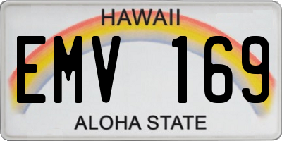 HI license plate EMV169