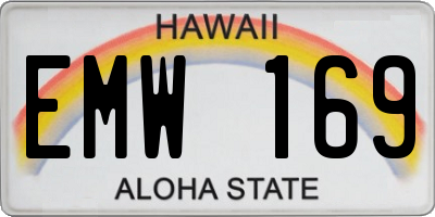 HI license plate EMW169