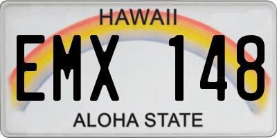 HI license plate EMX148
