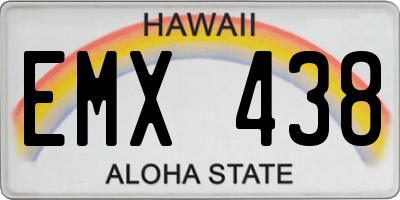 HI license plate EMX438
