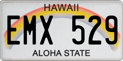 HI license plate EMX529
