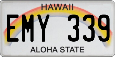 HI license plate EMY339