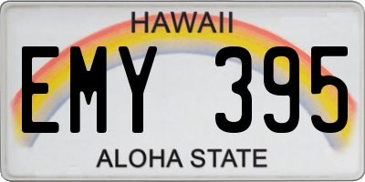 HI license plate EMY395