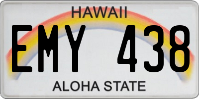HI license plate EMY438