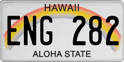 HI license plate ENG282