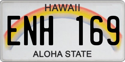 HI license plate ENH169