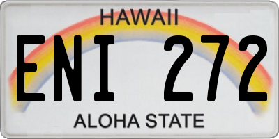 HI license plate ENI272