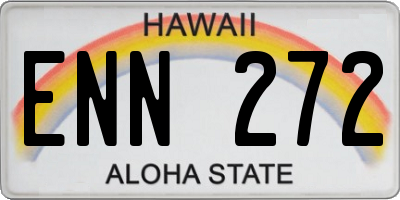 HI license plate ENN272