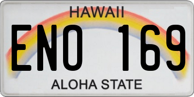 HI license plate ENO169