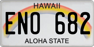 HI license plate ENO682