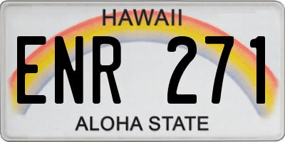 HI license plate ENR271
