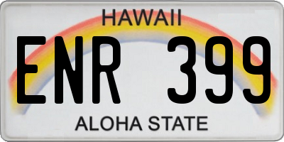 HI license plate ENR399