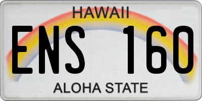 HI license plate ENS160