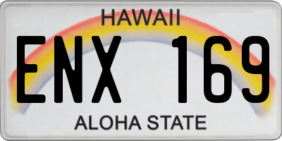 HI license plate ENX169