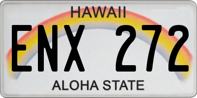 HI license plate ENX272