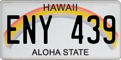 HI license plate ENY439