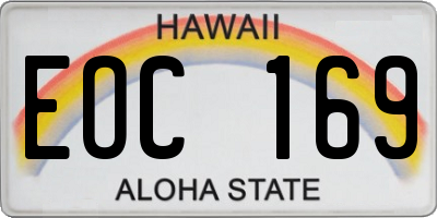 HI license plate EOC169