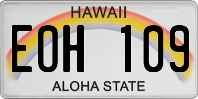 HI license plate EOH109