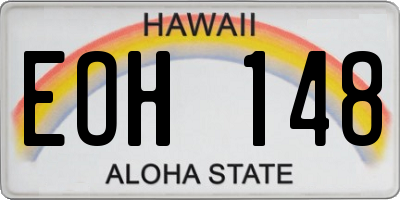 HI license plate EOH148