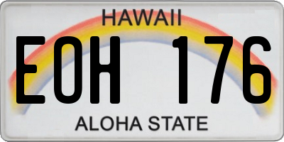HI license plate EOH176