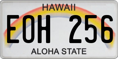 HI license plate EOH256