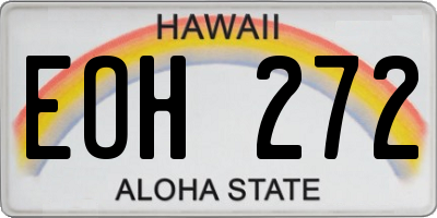 HI license plate EOH272