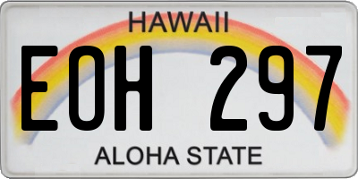 HI license plate EOH297