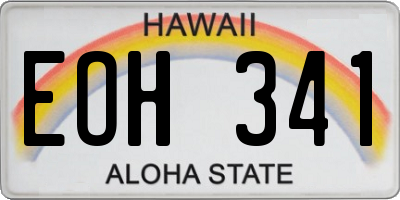 HI license plate EOH341